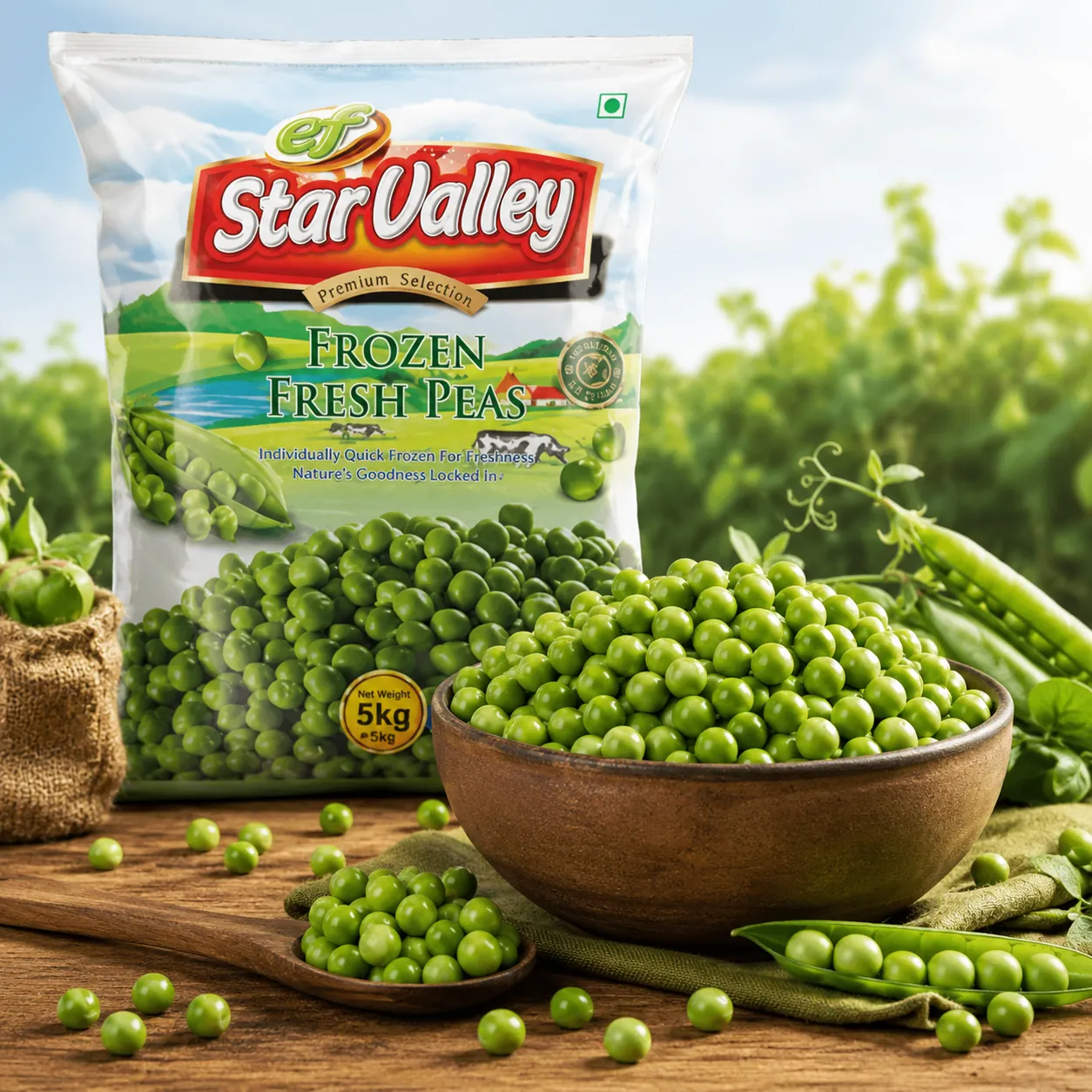 Star Valley Frozen Fresh Peas