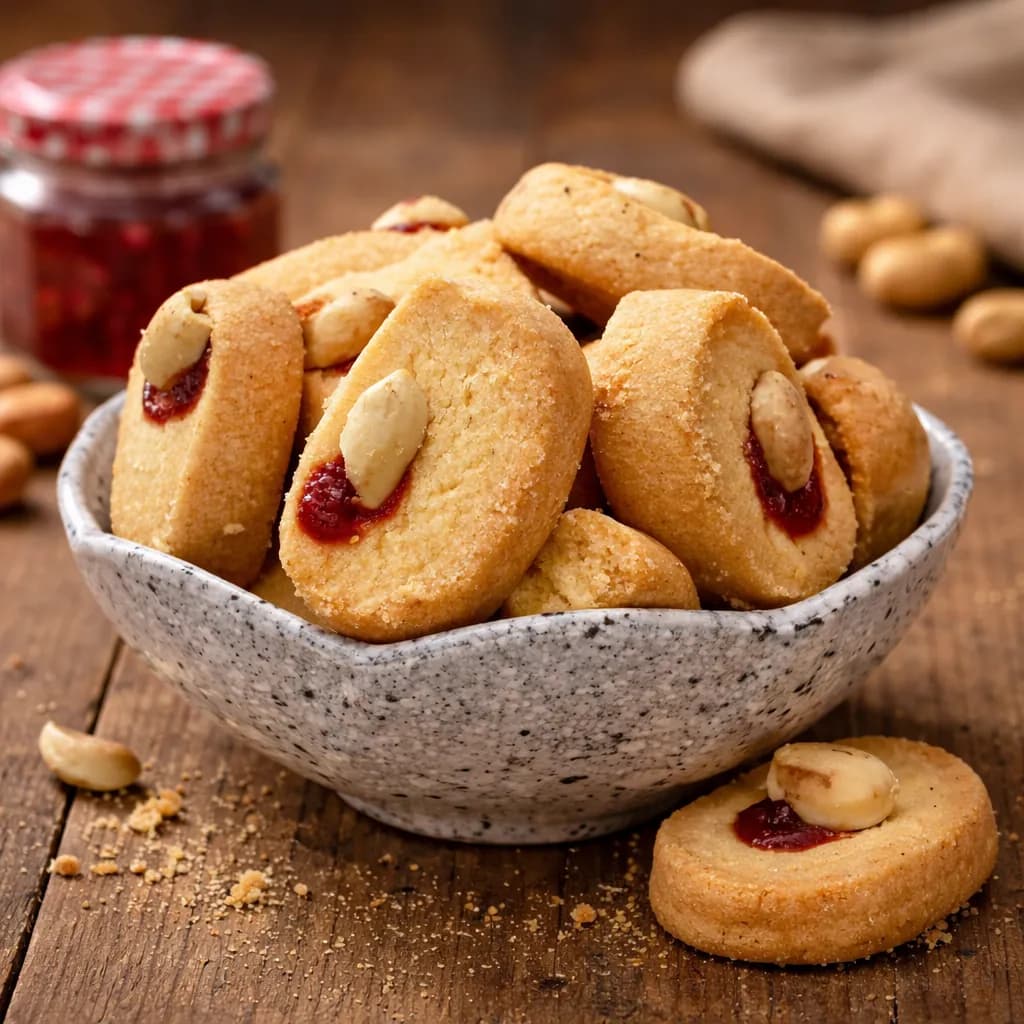 Peanut Jam Biscuits