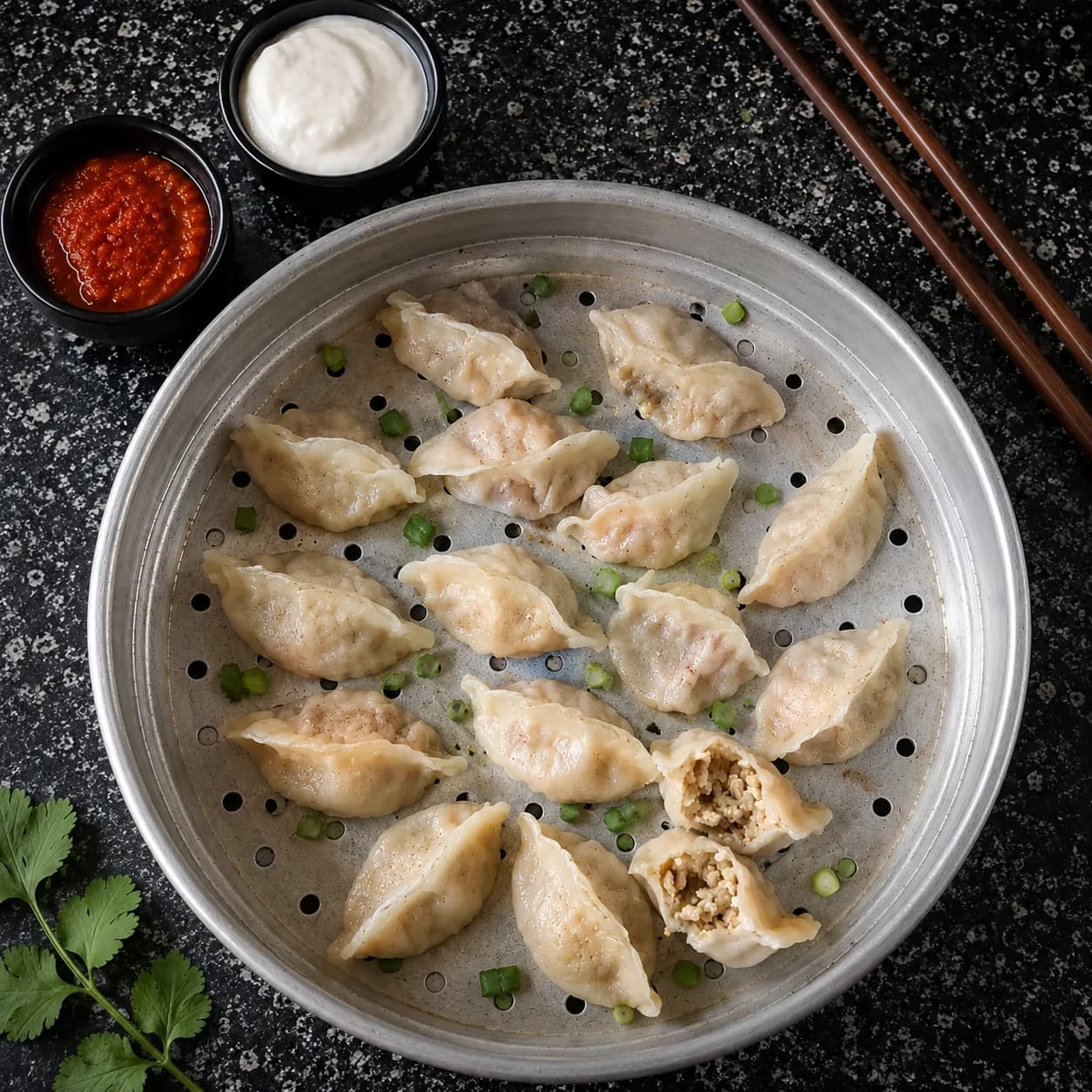 Veg Cheese Steam Momos