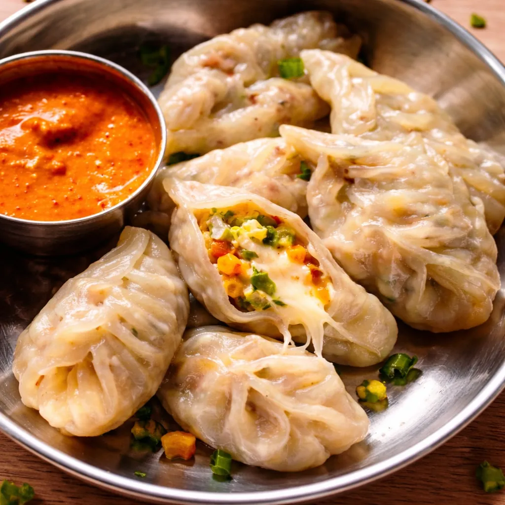 Veg Cheese Steam Momos