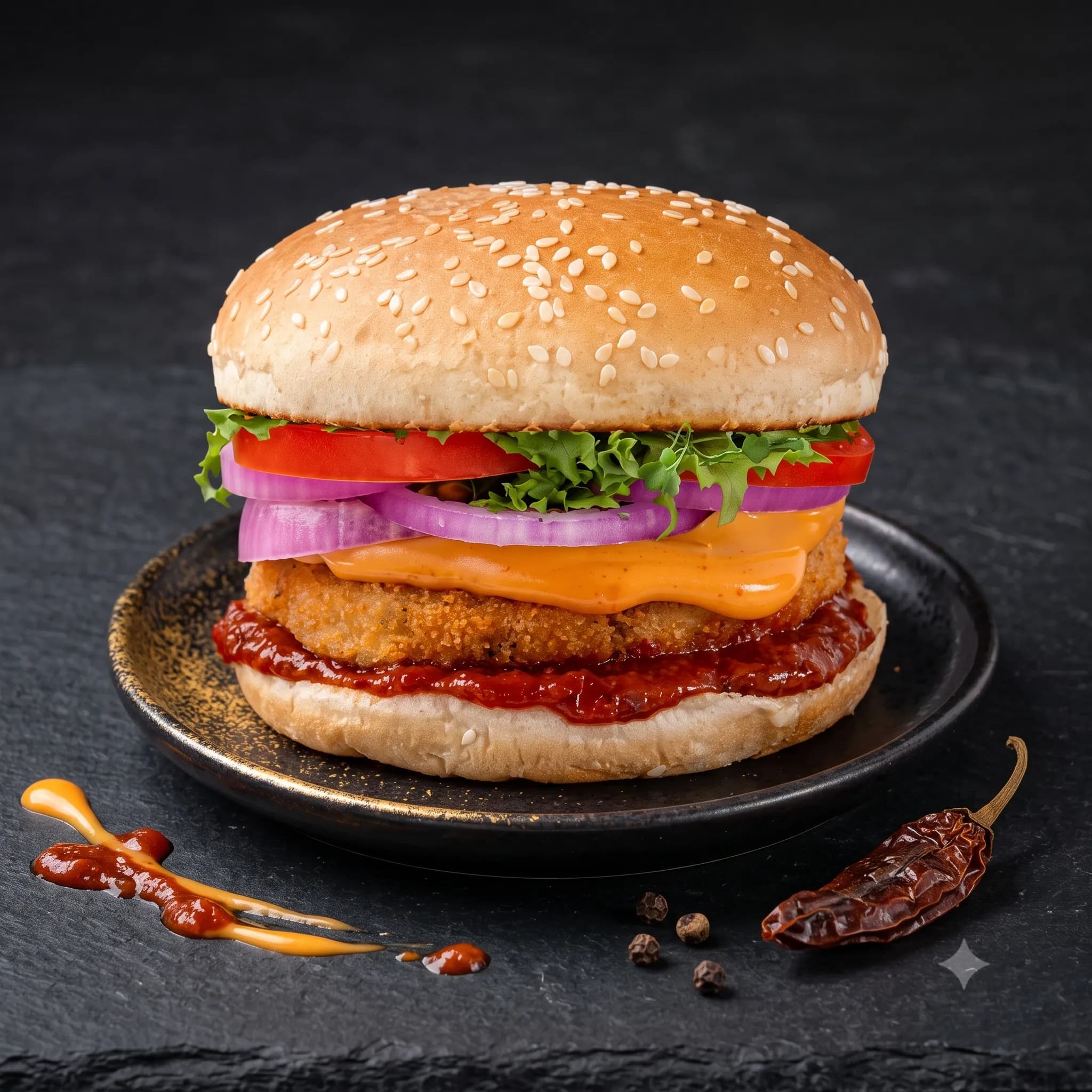 Spicy burger