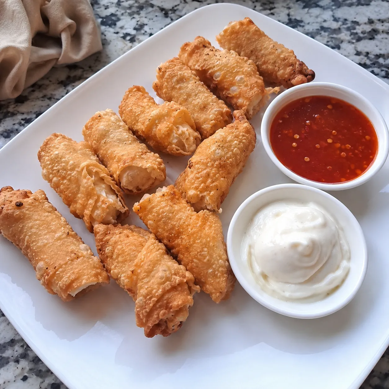 Cheesy Veg Spring Rolls