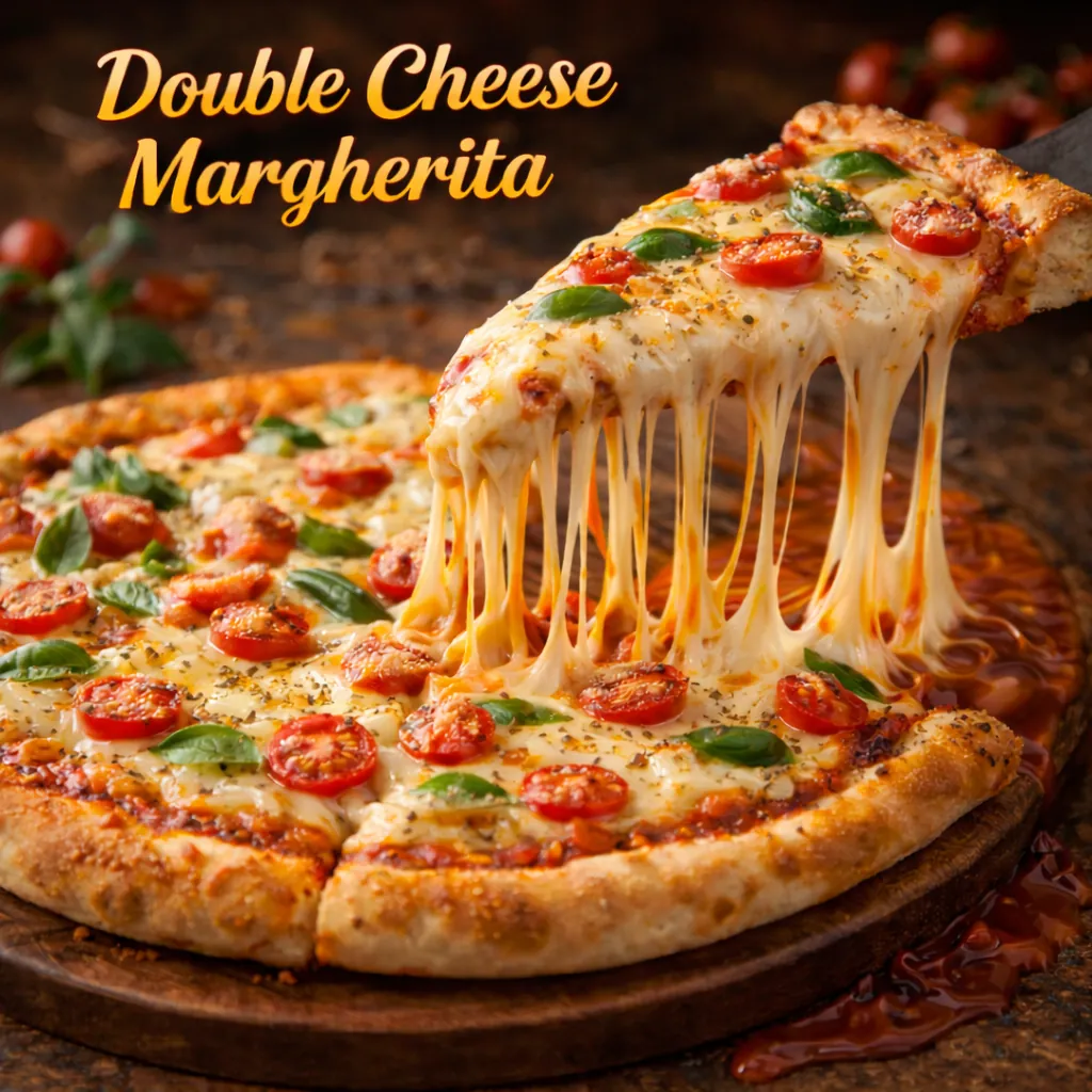 Double Cheese Margherita Pizza