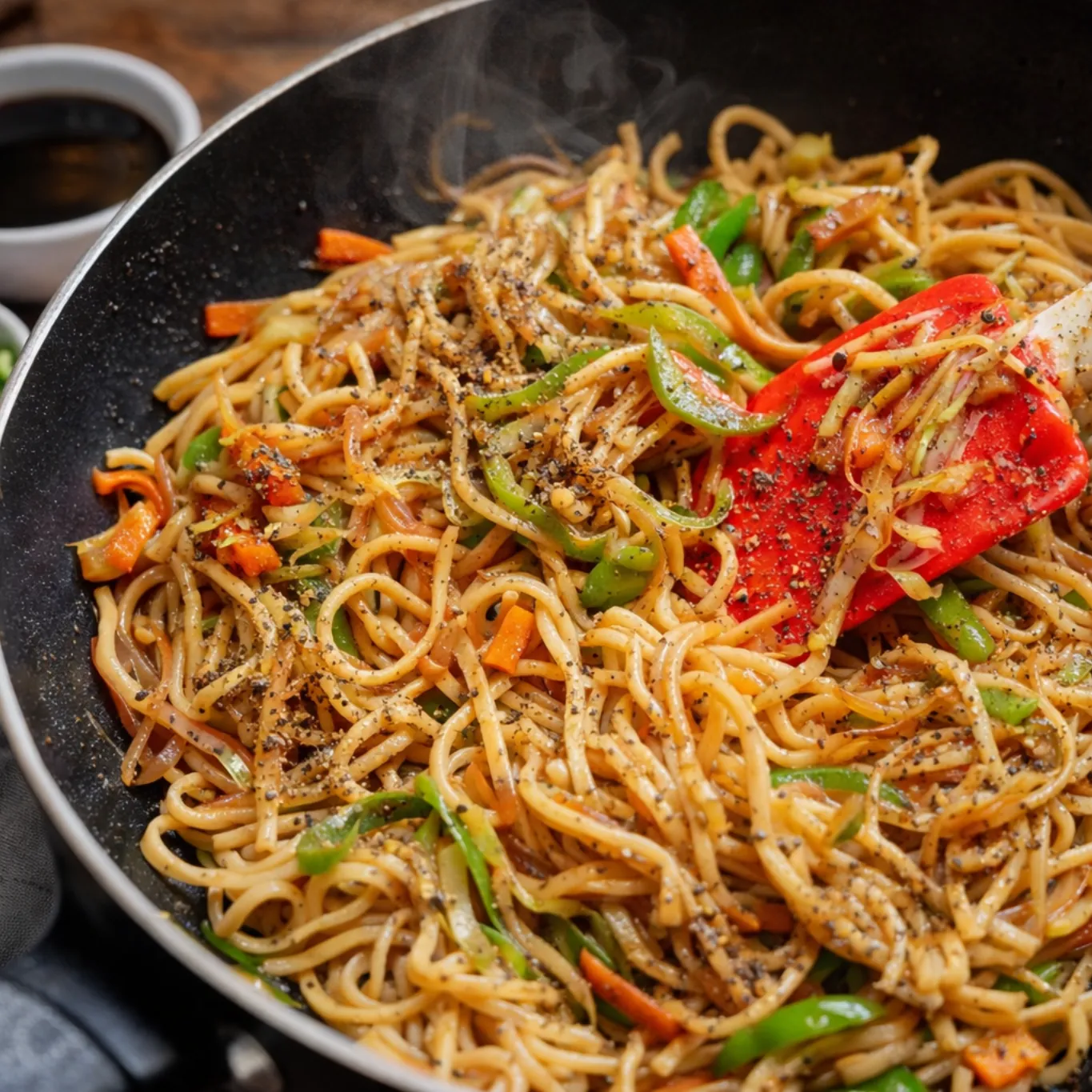 Cheesy Veg Chowmein