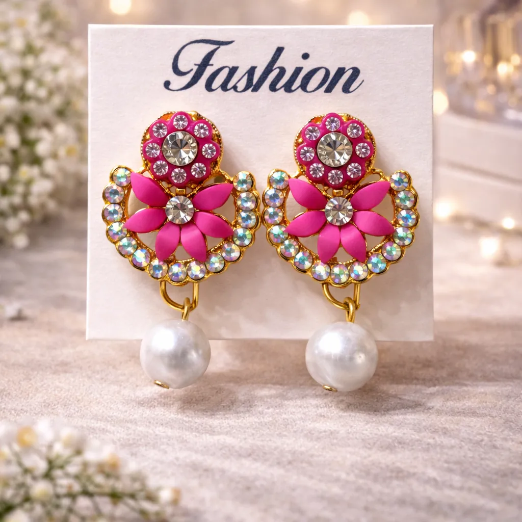 Royal Rose Kundan Earrings product image